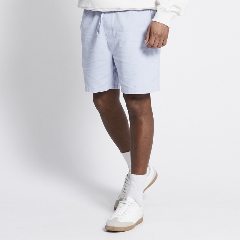 Linen blend shorts "August" Blue